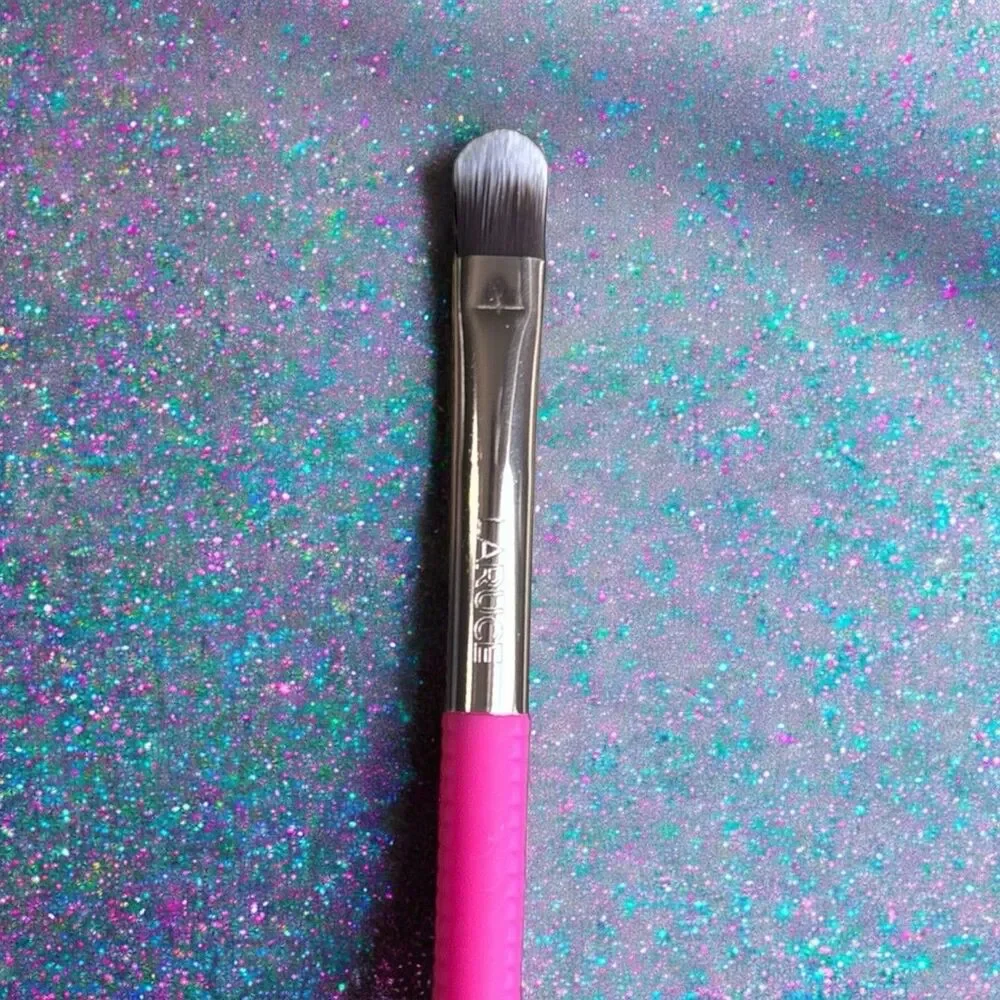 LARUCE BEAUTY Kayla 4-Piece Eye Makeup Brush Set in Pink New In Carrying Case